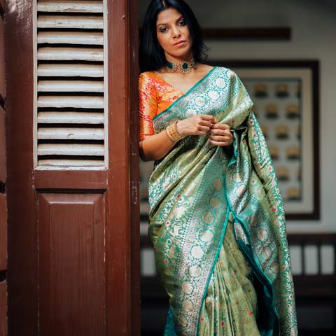 Pure Banarasi silk saree online ...